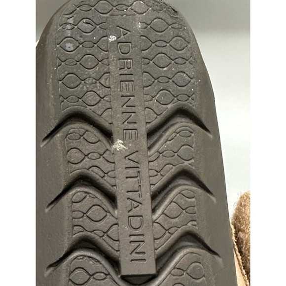 Adrienne Vittadini Taytum Taupe Open Toe Platform Sandals Shoes Sz 6M - Picture 6 of 10
